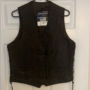 Brown and Tan (Indian on back) Vest